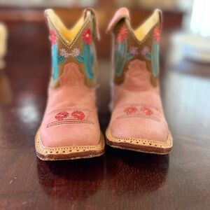 Roper Cowboy Pink Cactus Boots